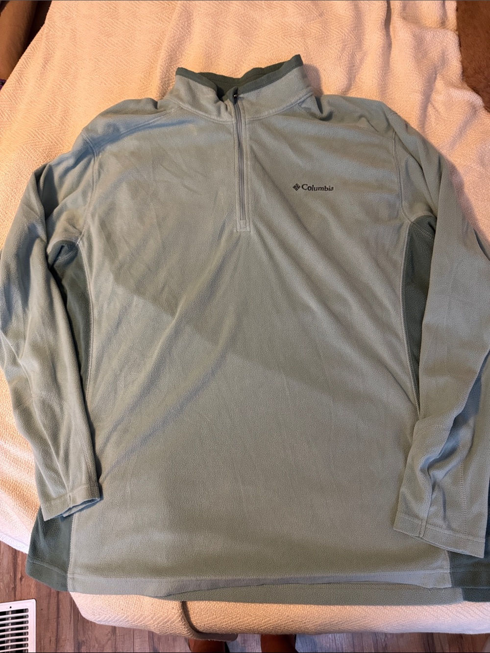 Columbia Women’s XXL Light Sage Quarter-Zip Fleece Pullover
